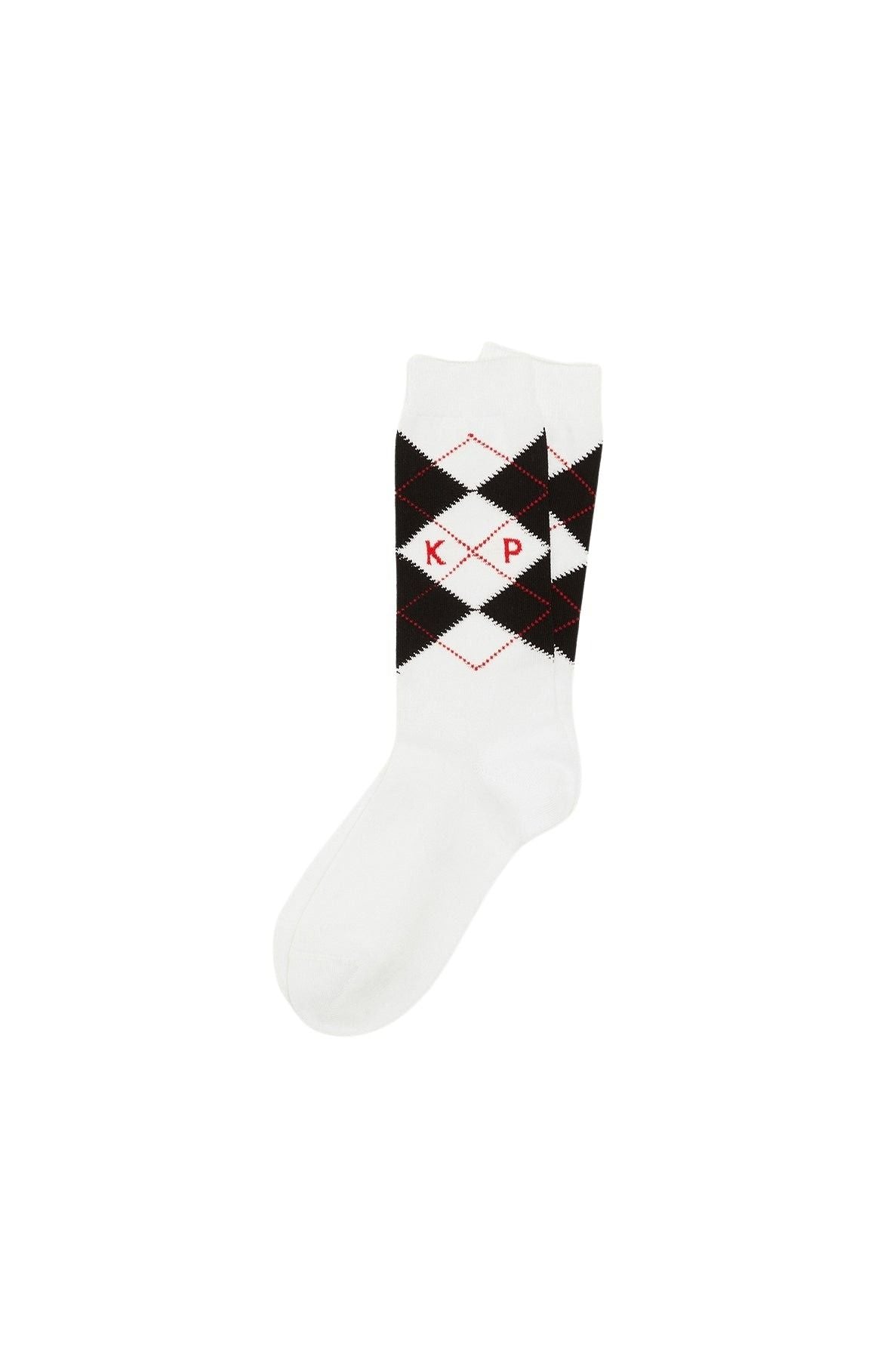 Chaussettes jacquard - Off White