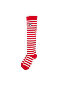 Chaussettes hautes à rayures - Medium Red