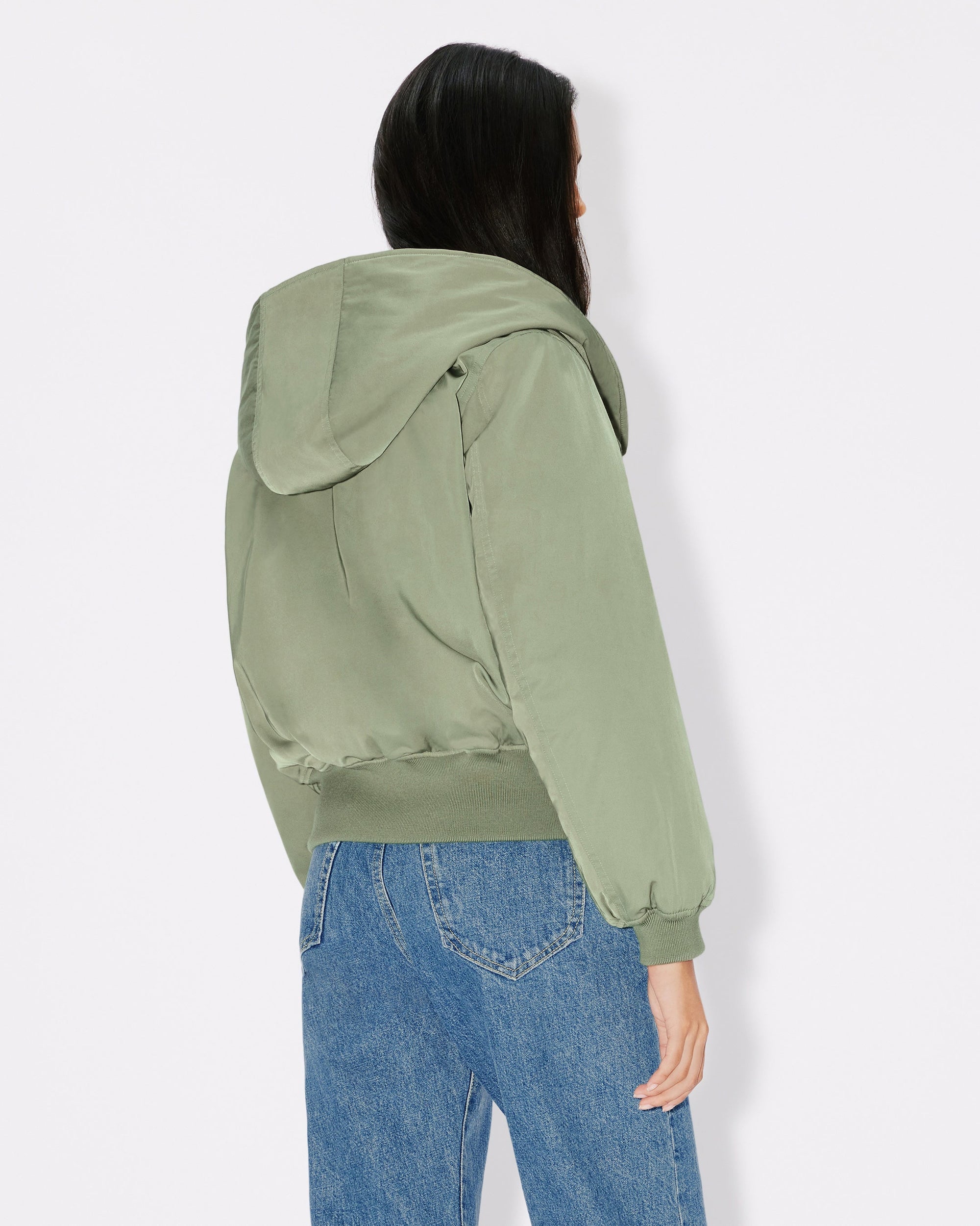 Kenzo Teddy Flower Short Parka - Sage Green