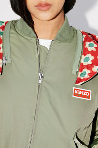 Kenzo Teddy Flower Short Parka - Sage Green