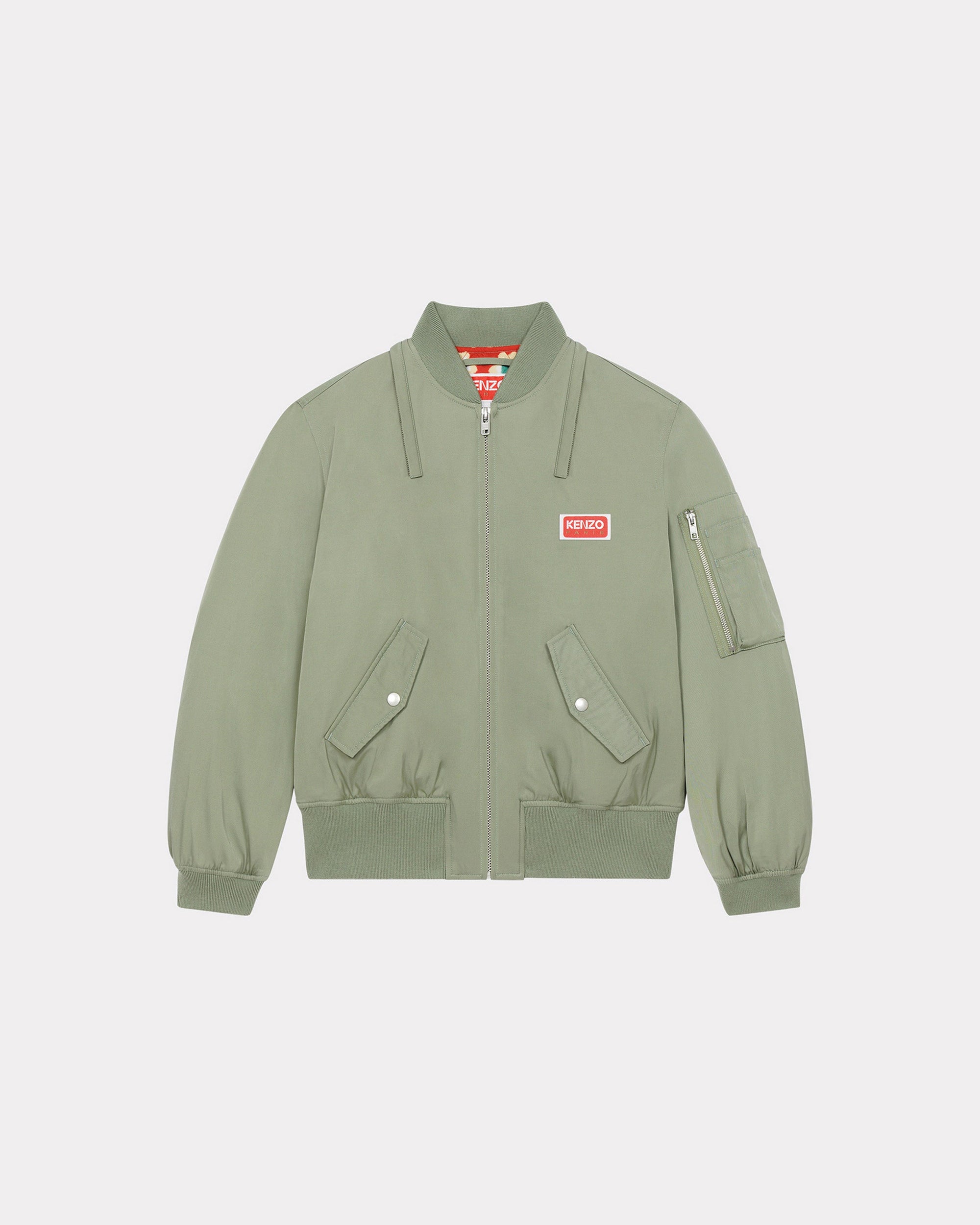Kenzo Teddy Flower Short Parka - Sage Green