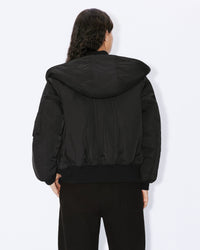 Parka courte "Kenzo Teddy Flower" - Black