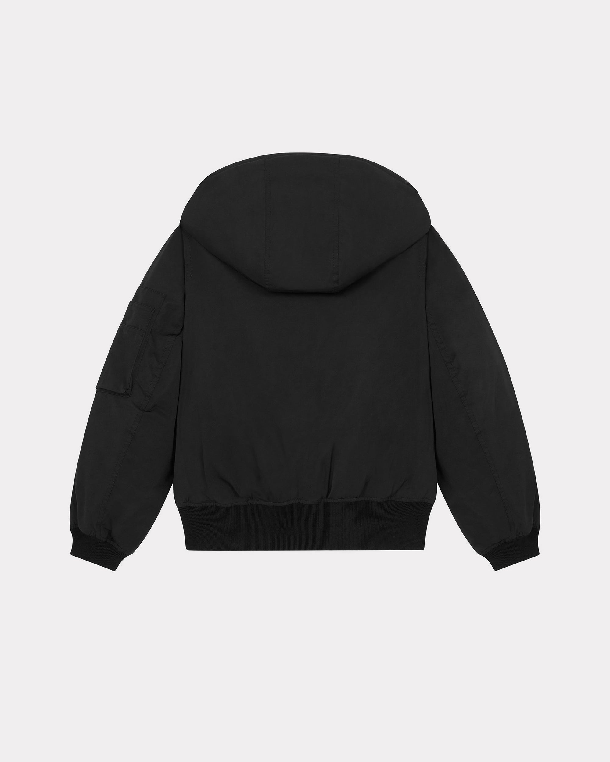 Parka courte "Kenzo Teddy Flower" - Black