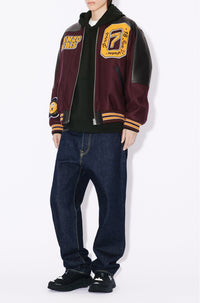 Teddy "Kenzo Tiger Academy" en laine - Prune