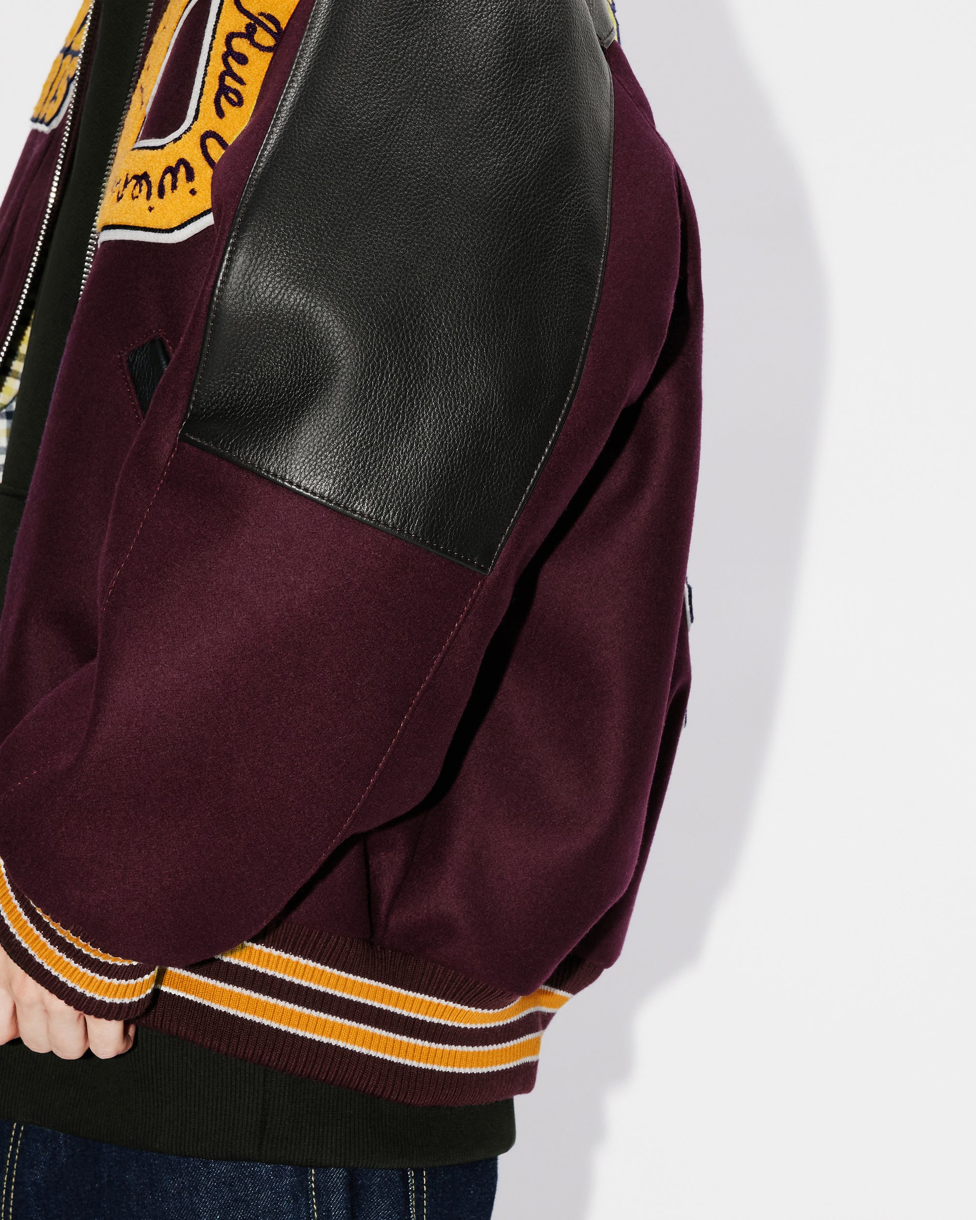 Teddy "Kenzo Tiger Academy" en laine - Prune