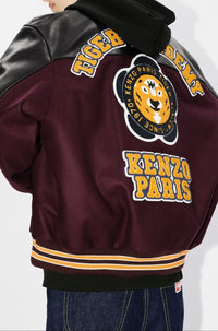 Teddy Kenzo Tiger Academy in wool - Plum