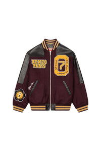 Teddy "Kenzo Tiger Academy" en laine - Prune