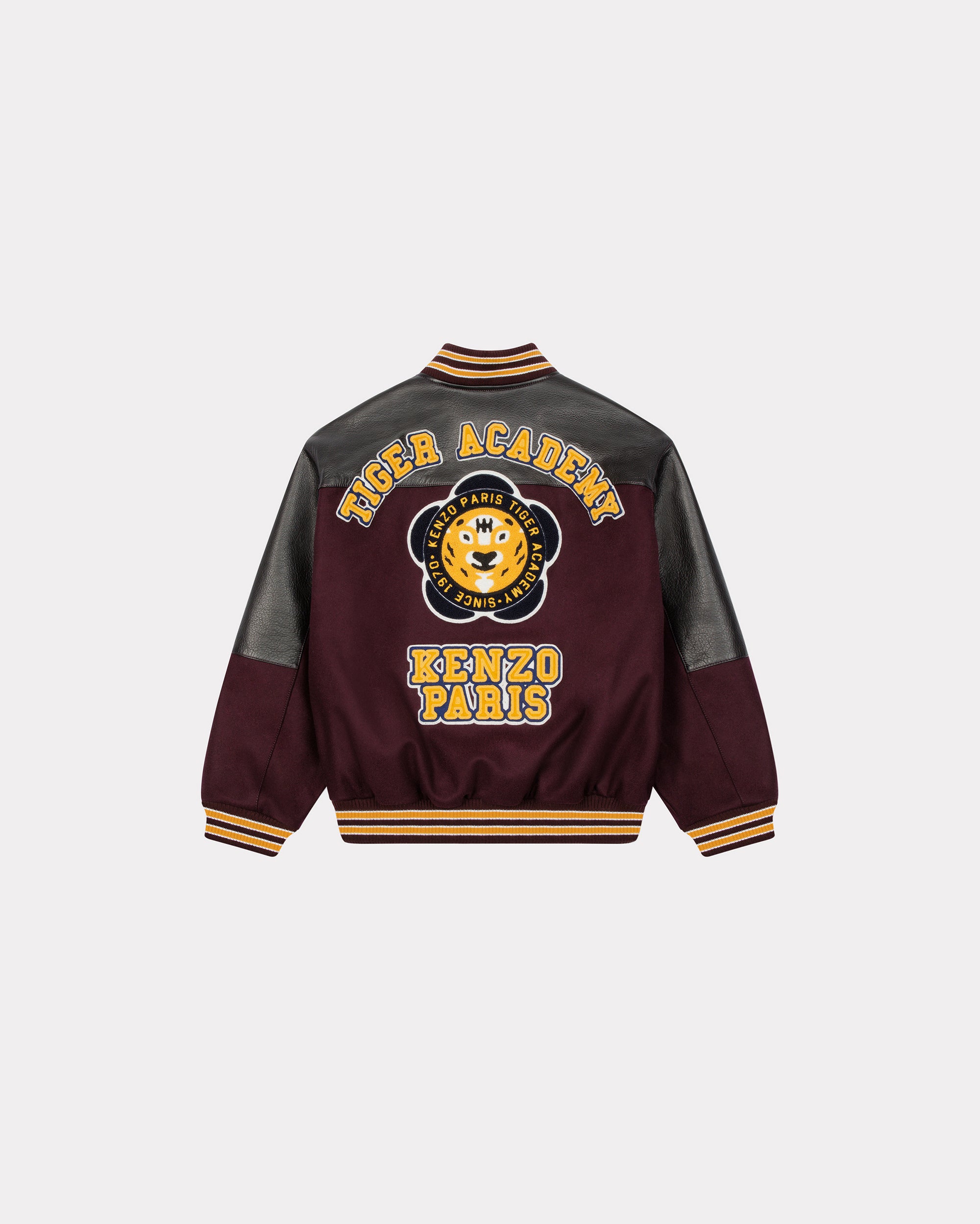 Teddy "Kenzo Tiger Academy" en laine - Prune