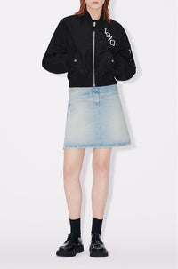 Bomber brodé "Varsity Jungle" - Black