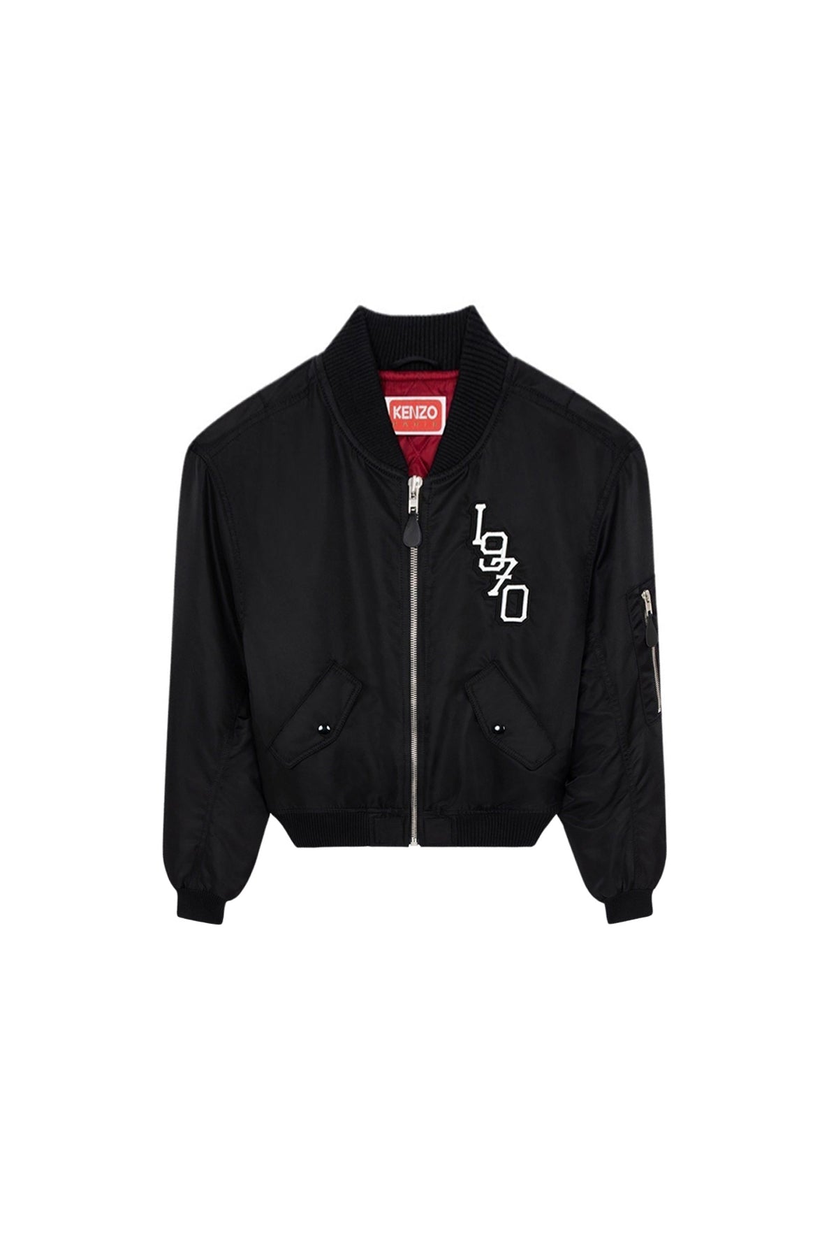 Bomber brodé "Varsity Jungle" - Black