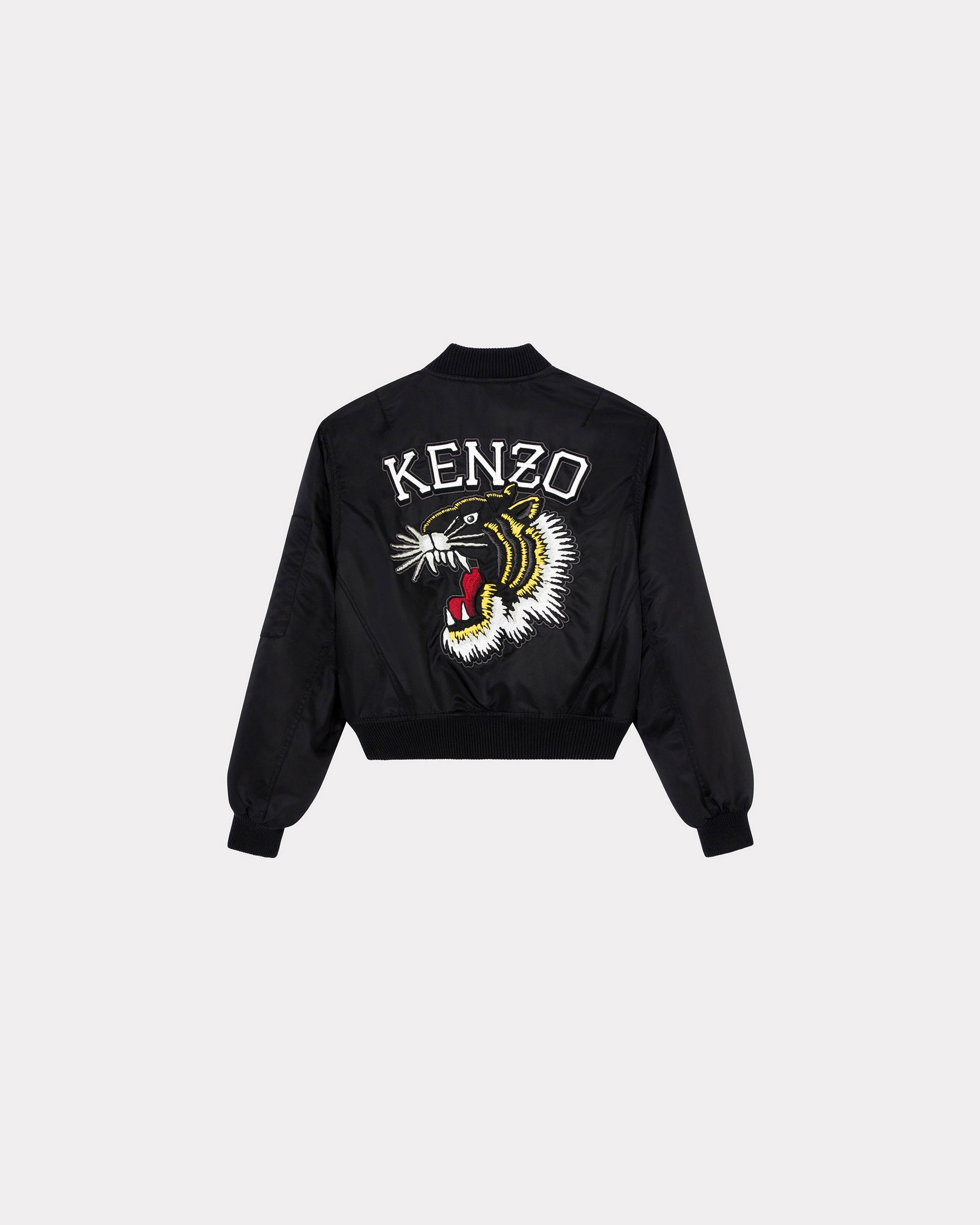 Bomber brodé "Varsity Jungle" - Black