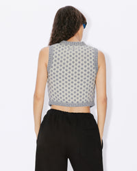 Gilet "Fairisle" en laine - Pale Grey
