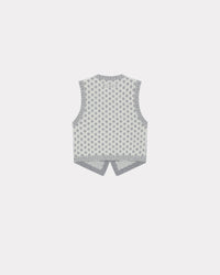 Gilet "Fairisle" en laine - Pale Grey