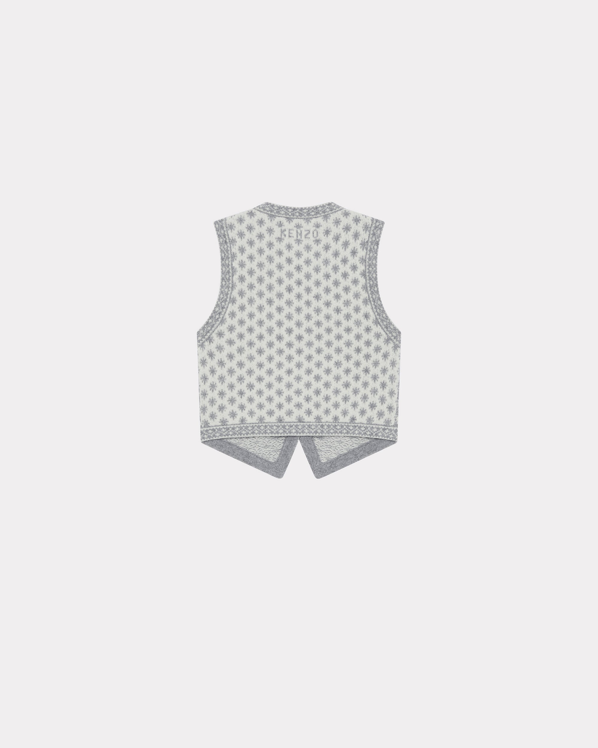 Gilet "Fairisle" en laine - Pale Grey