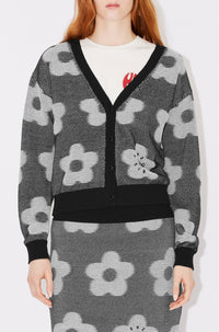 Cardigan "Kenzo Flower Spot" - Black