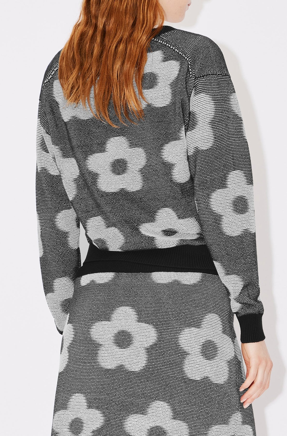 Cardigan "Kenzo Flower Spot" - Black