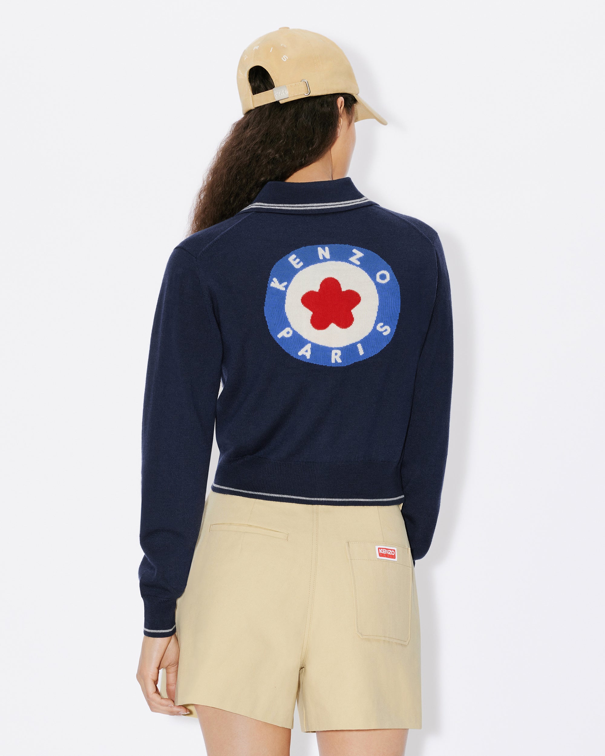 Cardigan "Kenzo Target" en laine - Midnight Blue