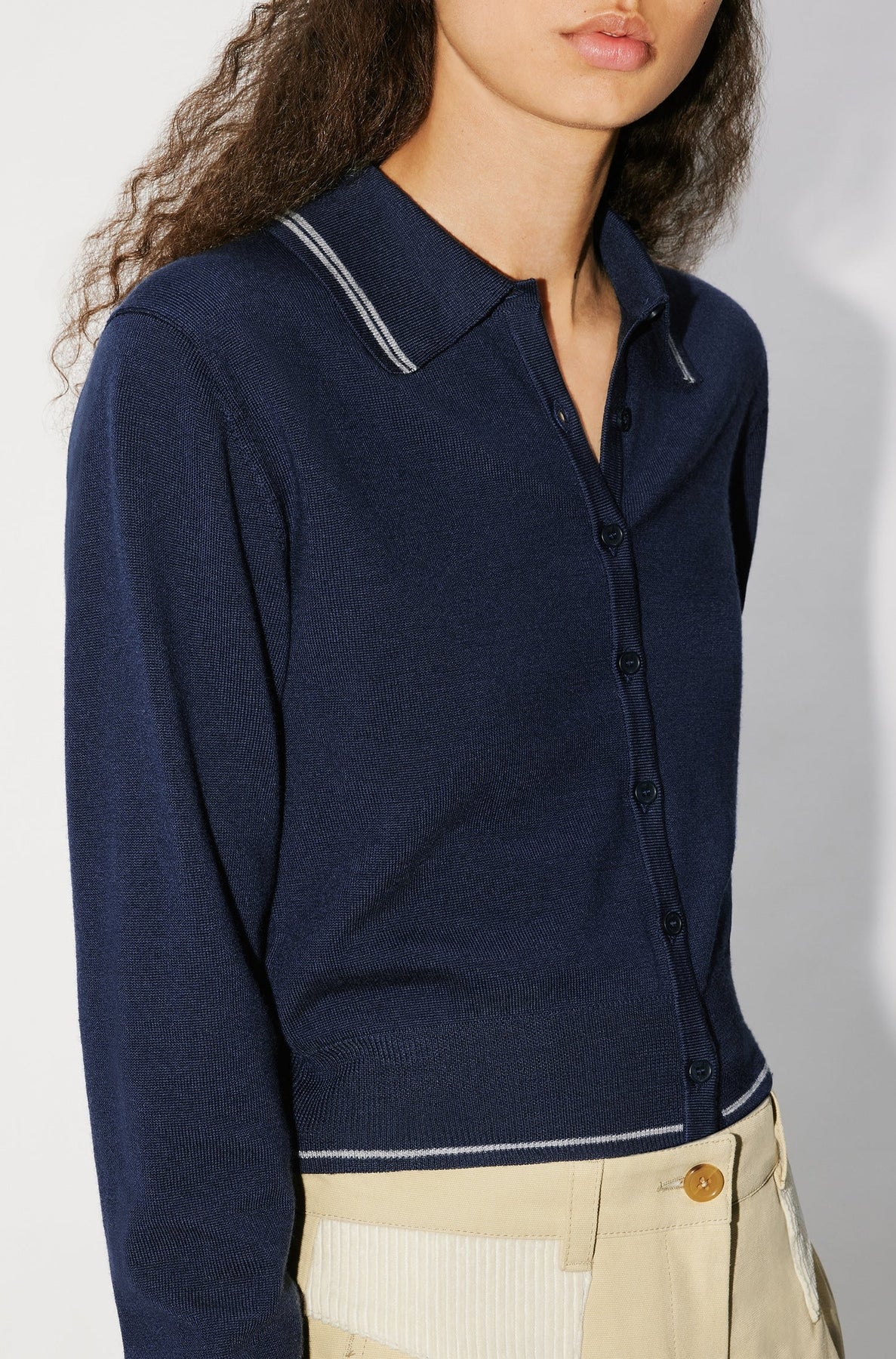 Cardigan "Kenzo Target" en laine - Midnight Blue