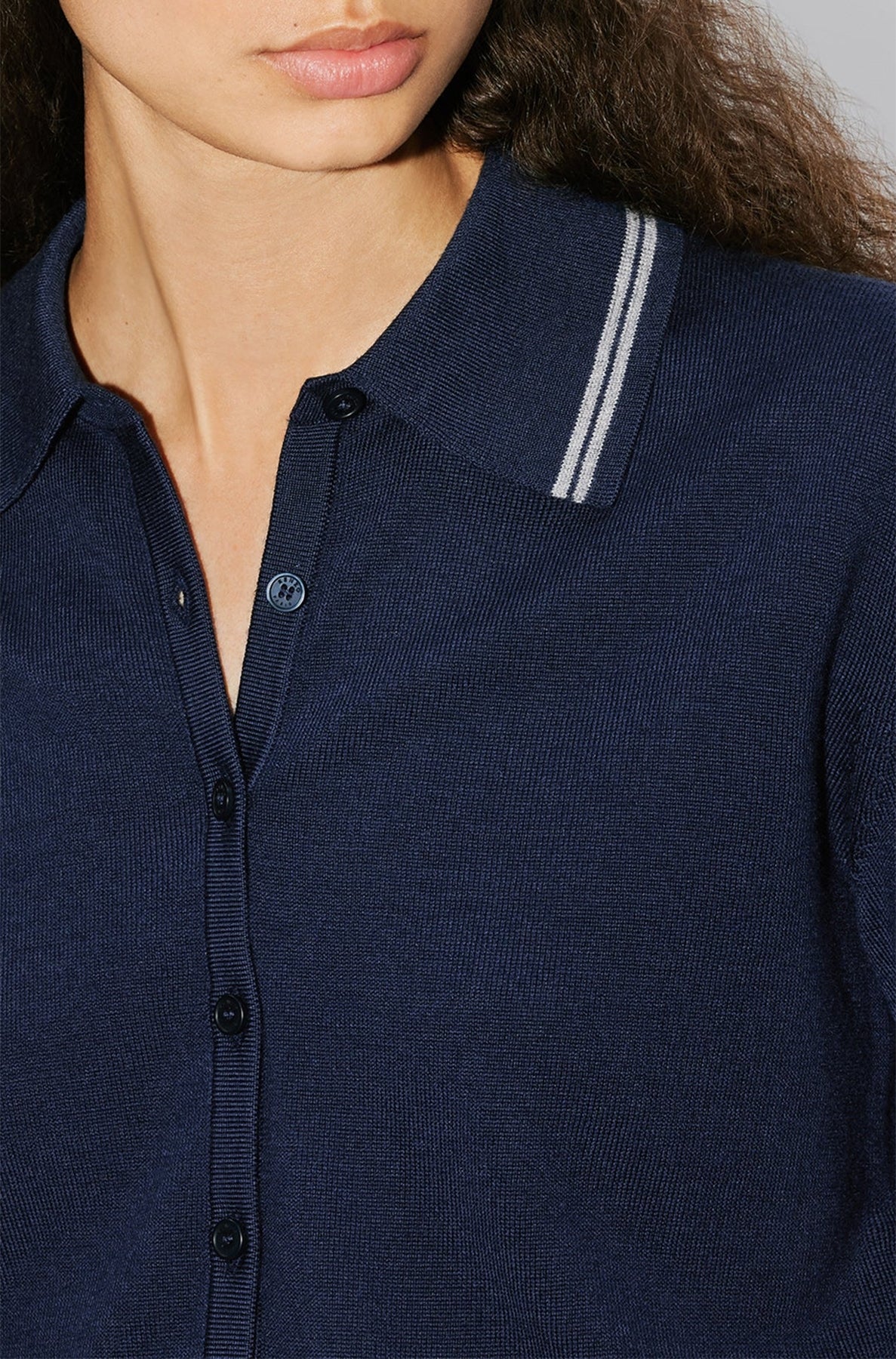 Cardigan "Kenzo Target" en laine - Midnight Blue