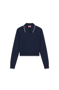 Cardigan "Kenzo Target" en laine - Midnight Blue