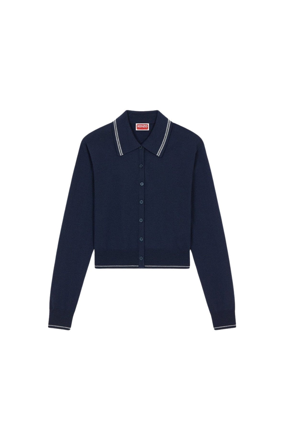 Cardigan "Kenzo Target" en laine - Midnight Blue