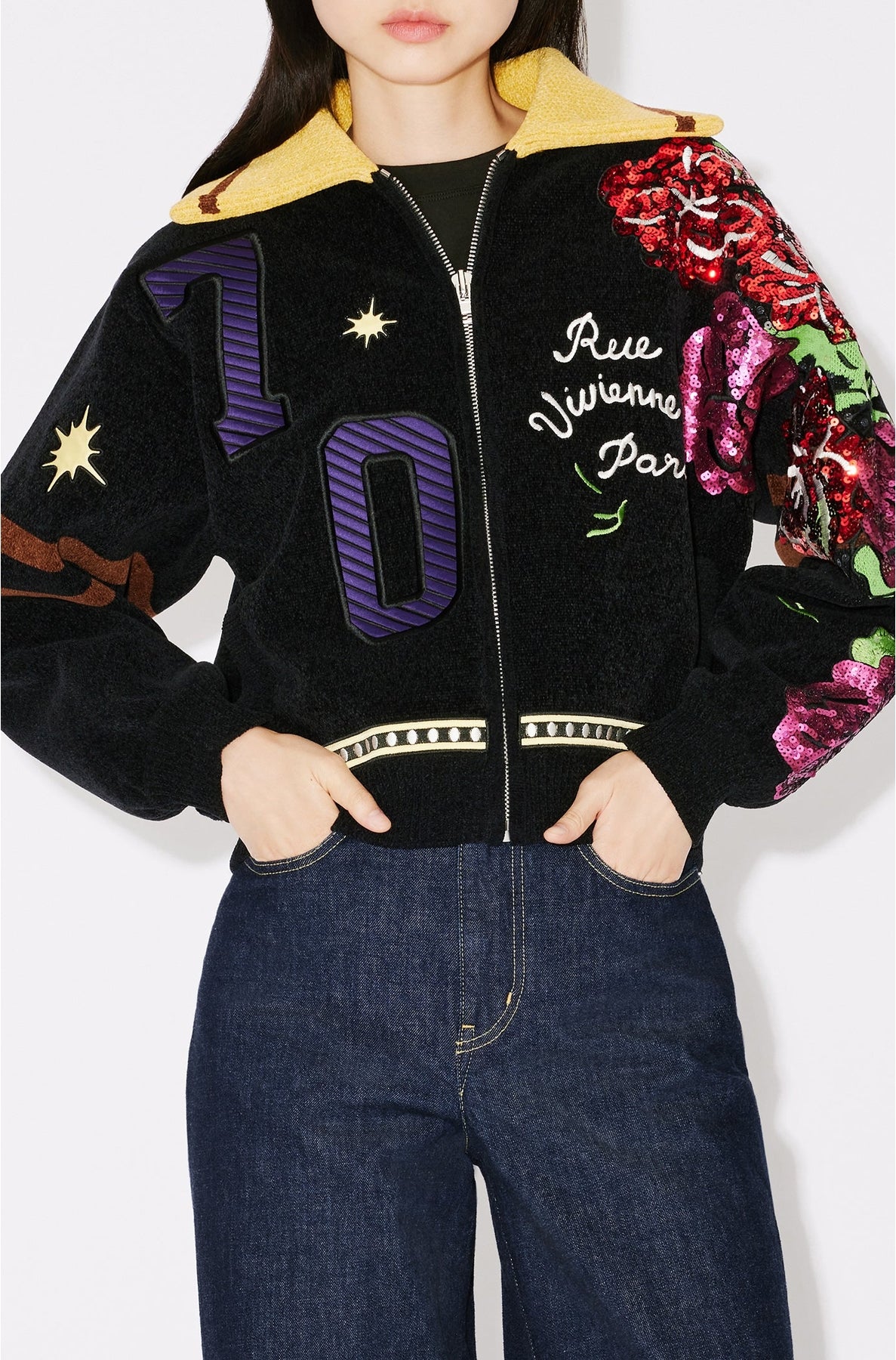 Pull à zip "Kenzo Party" - Black