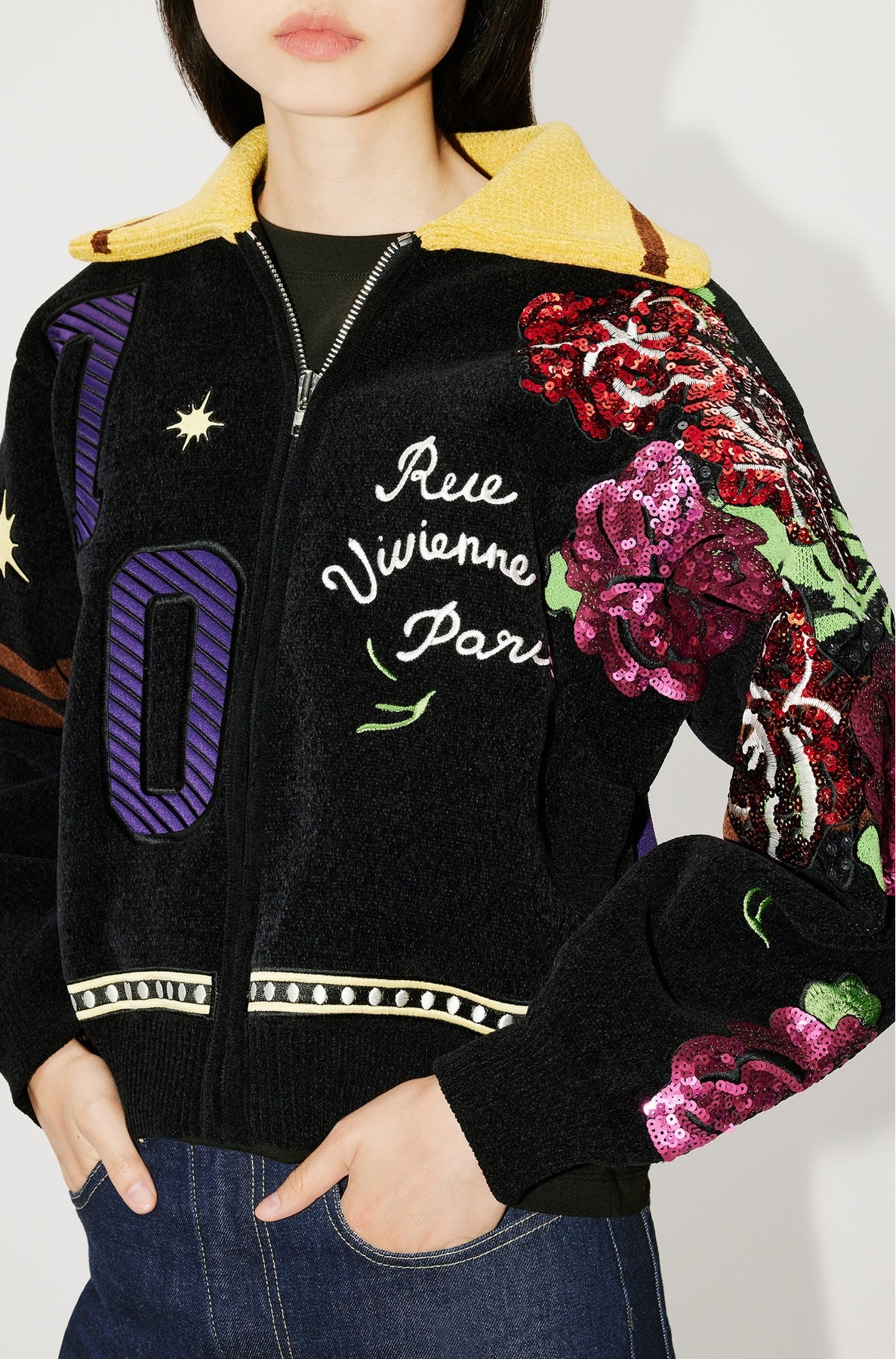 Pull à zip "Kenzo Party" - Black