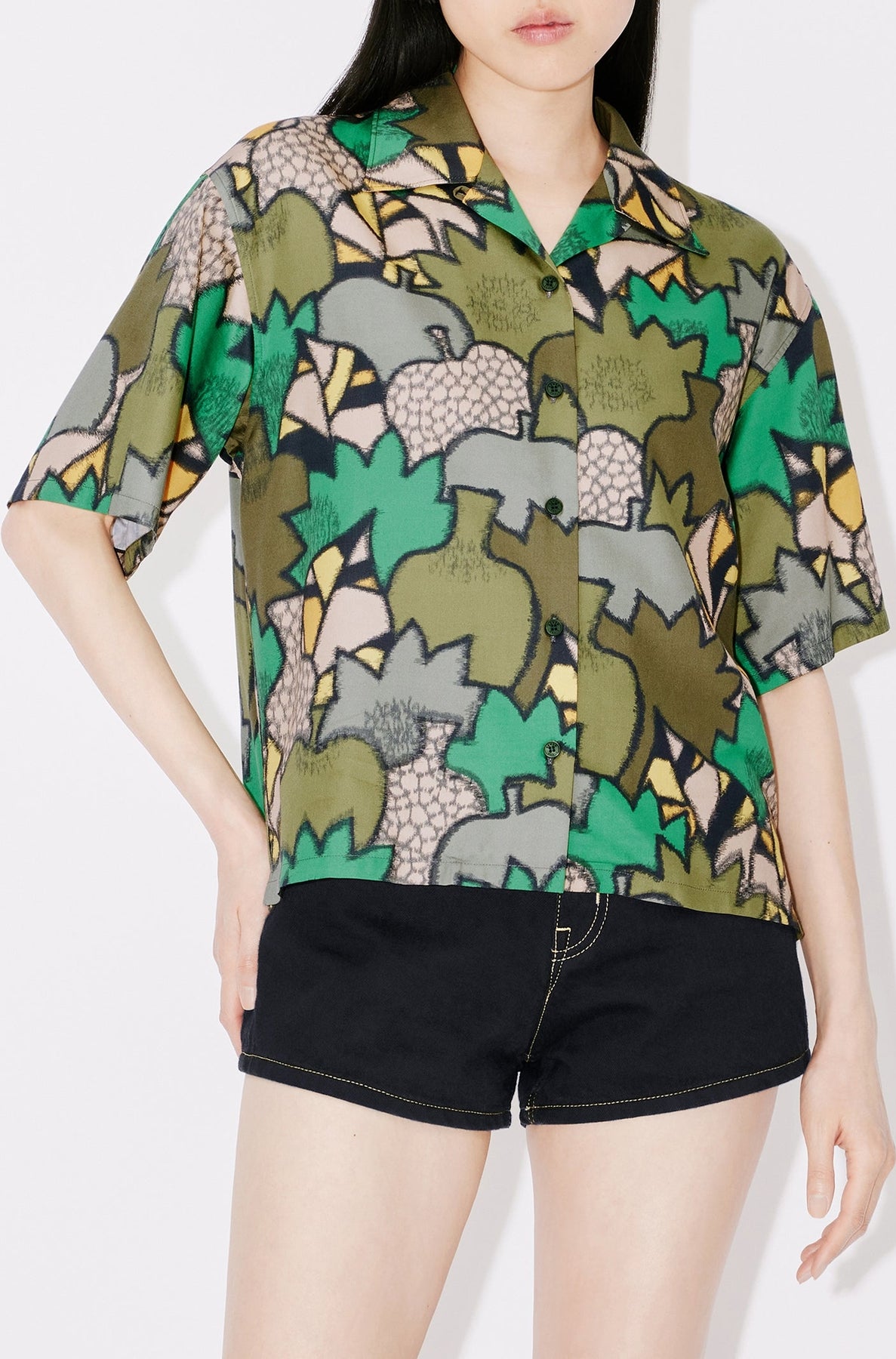 Chemise "Kimono Kenzo Camo" - Dark Khaki
