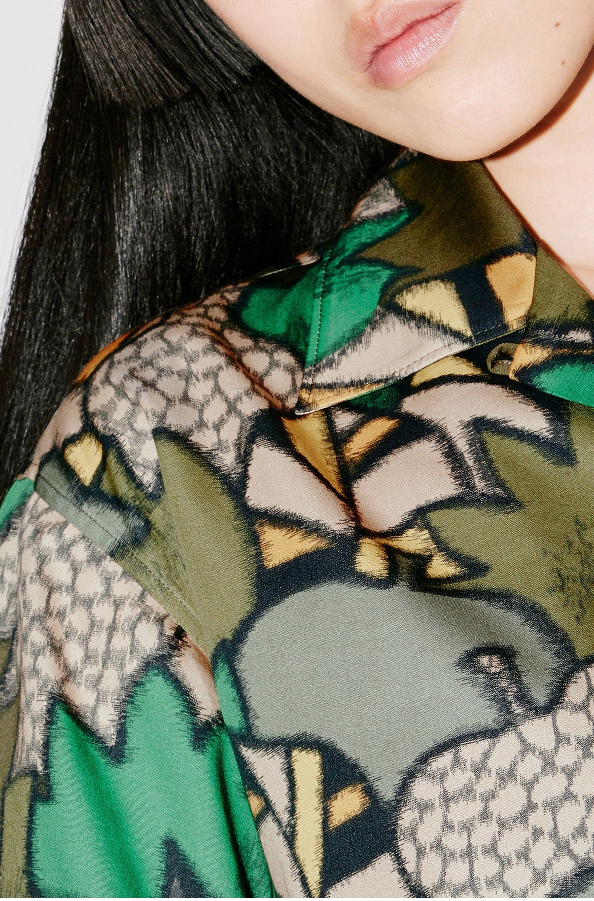 Chemise "Kimono Kenzo Camo" - Dark Khaki