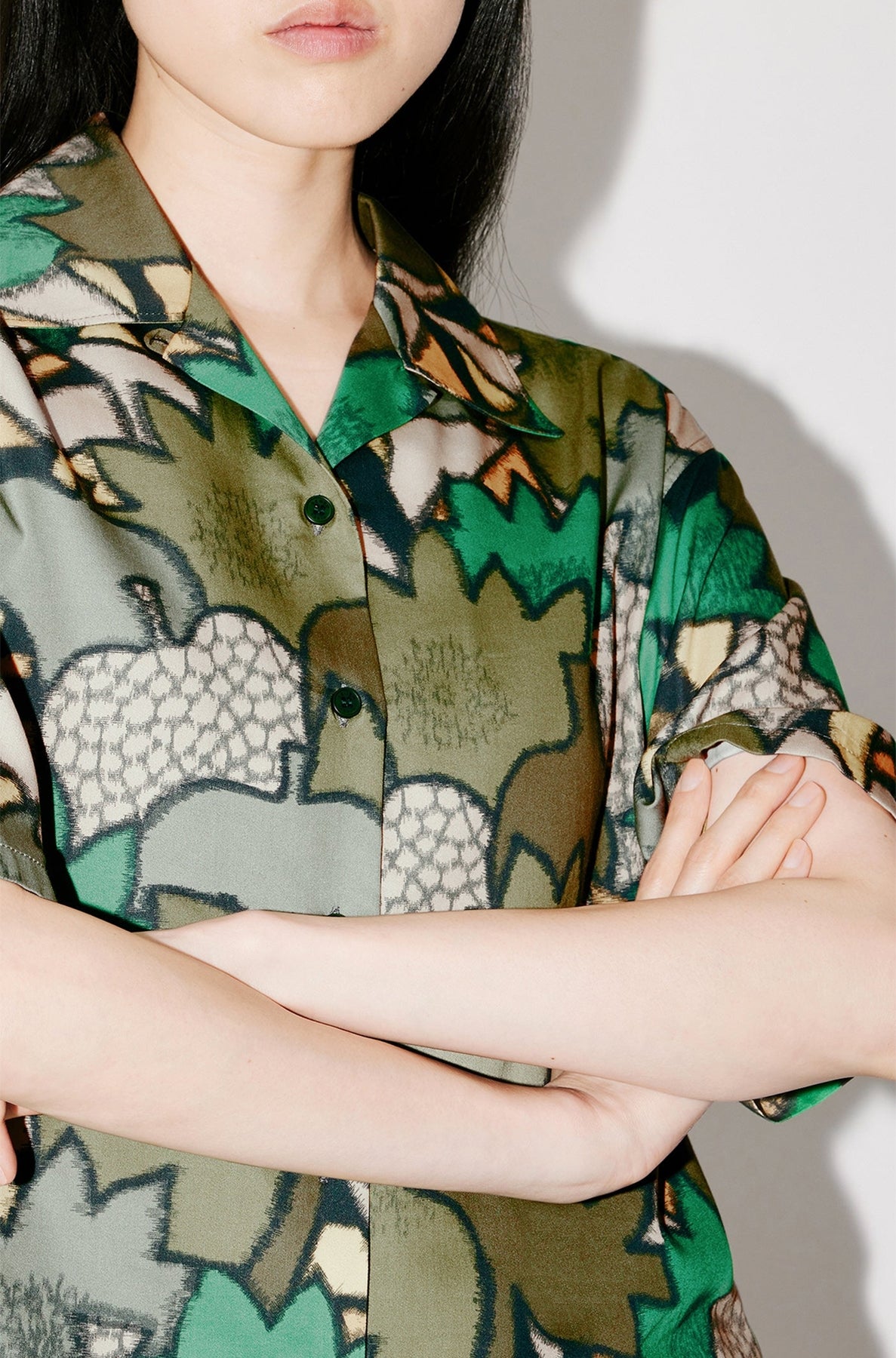 Chemise "Kimono Kenzo Camo" - Dark Khaki
