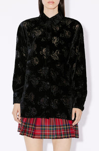 Chemise oversize "Kenzo Roses" - Black