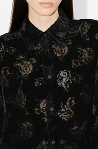 Chemise oversize "Kenzo Roses" - Black