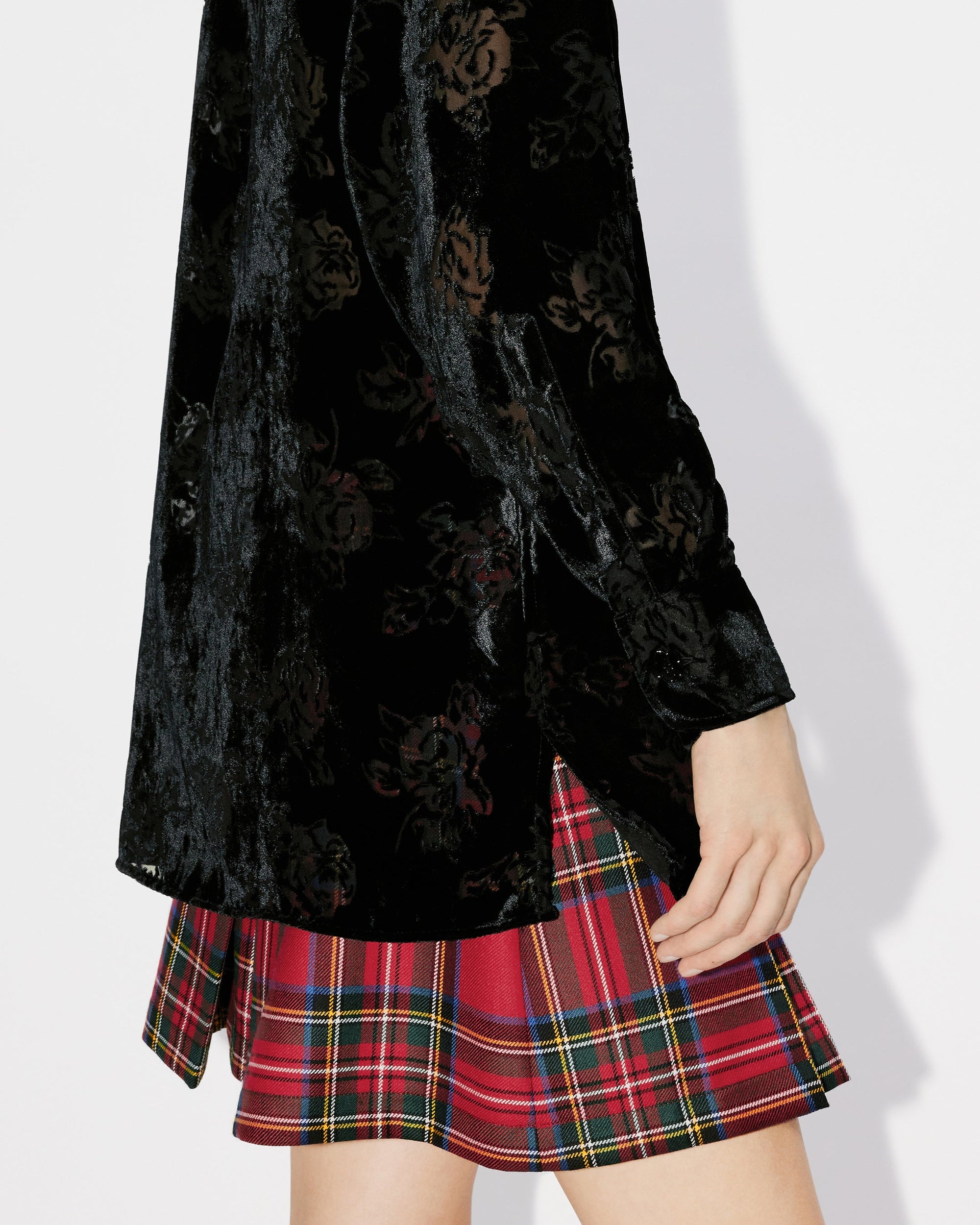Chemise oversize "Kenzo Roses" - Black