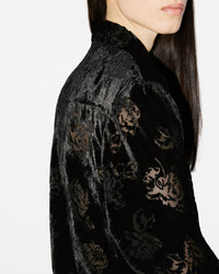 Chemise oversize "Kenzo Roses" - Black