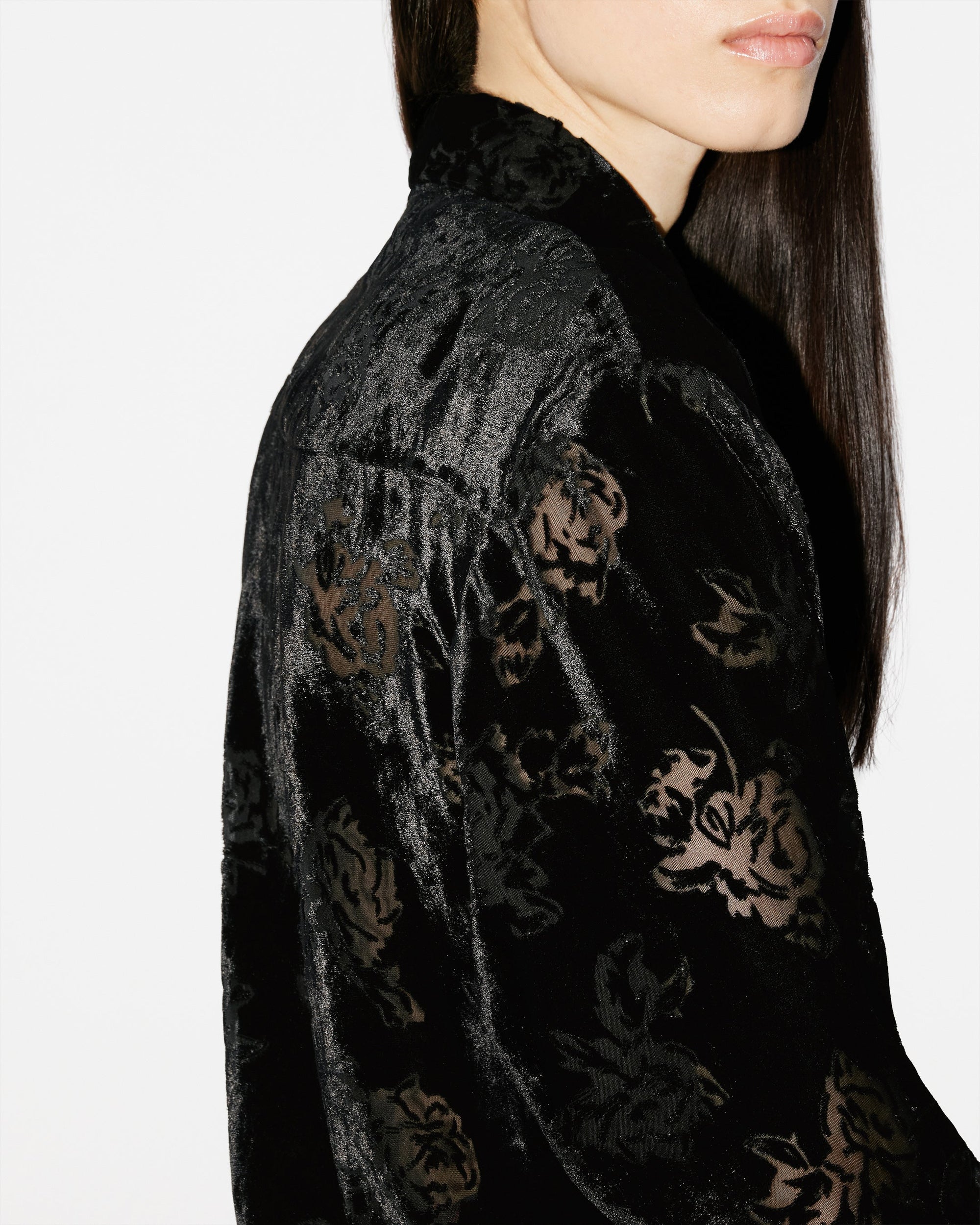 Chemise oversize "Kenzo Roses" - Black