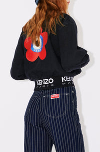 Kenzo Target Bomber Jacket - Rinse Black Denim