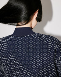 Bomber brodé "Kenzo Sashiko Stitch" en denim - Rinse Blue