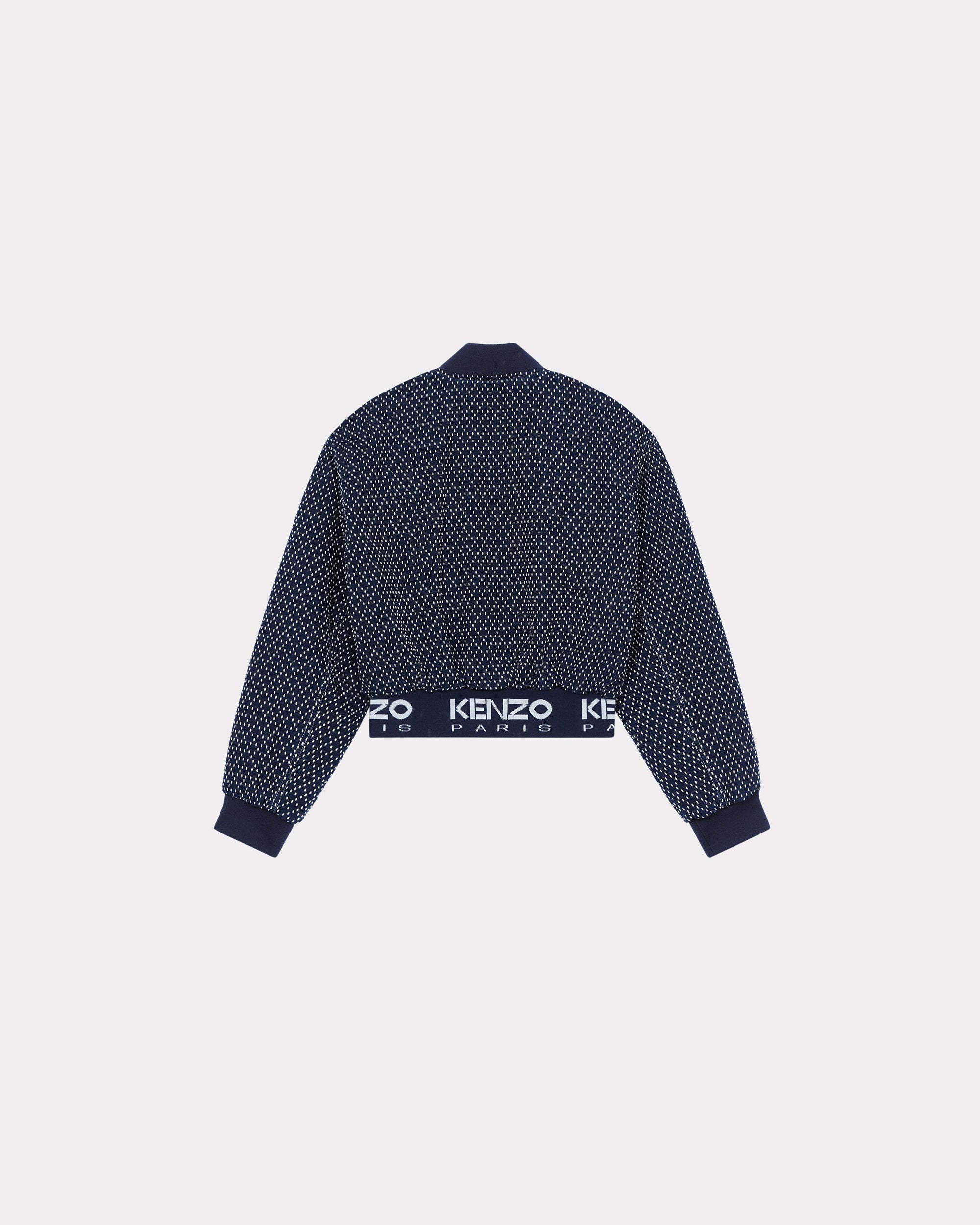 Bomber brodé "Kenzo Sashiko Stitch" en denim - Rinse Blue