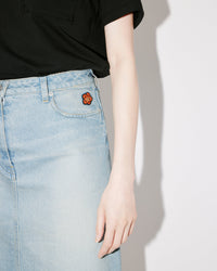 Short denim skirt - Medium Stone Blue