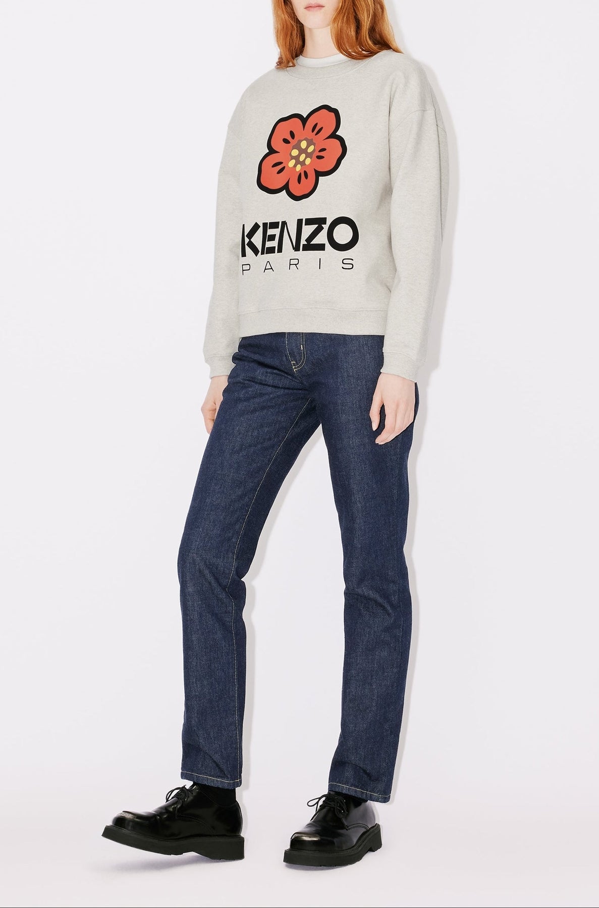 Jean Asagao droit - Rinse Blue Denim