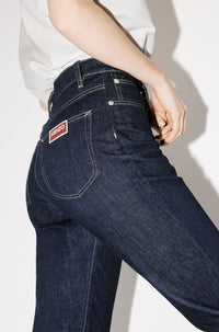 Jean Asagao droit - Rinse Blue Denim