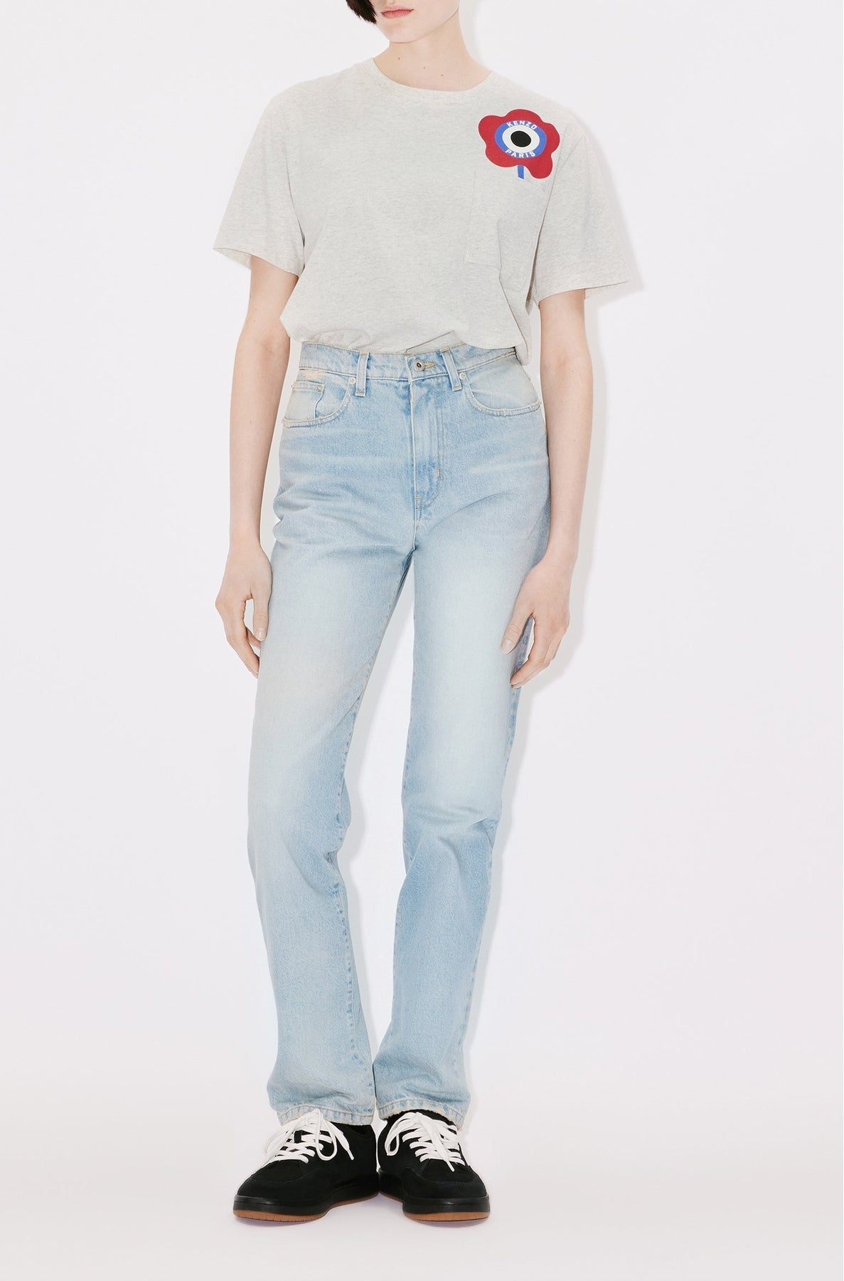 Stone Blue Asagao Straight Fit