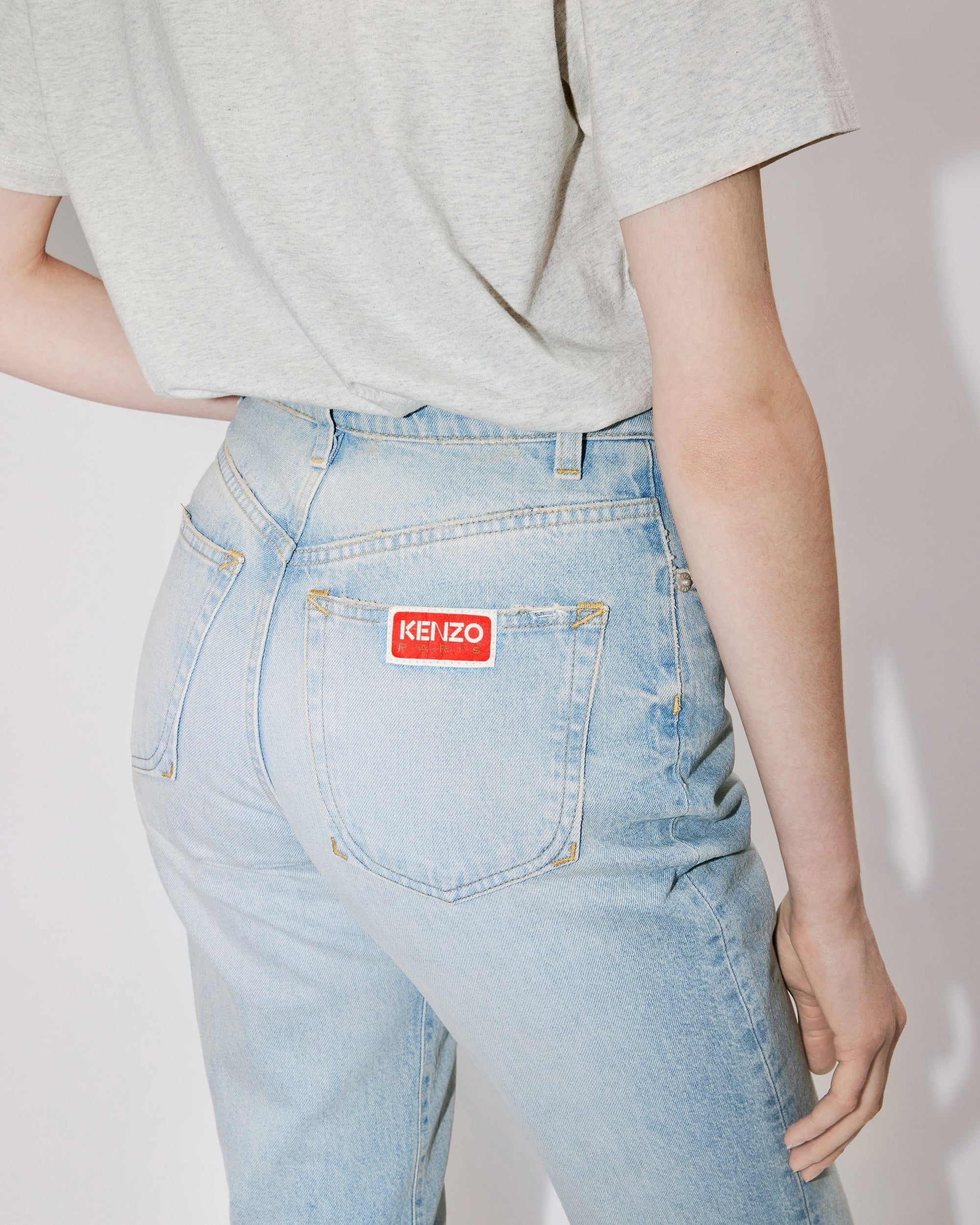 Stone Blue Asagao Straight Fit