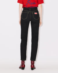 Jean droit Asagao - Rinse Black Denim