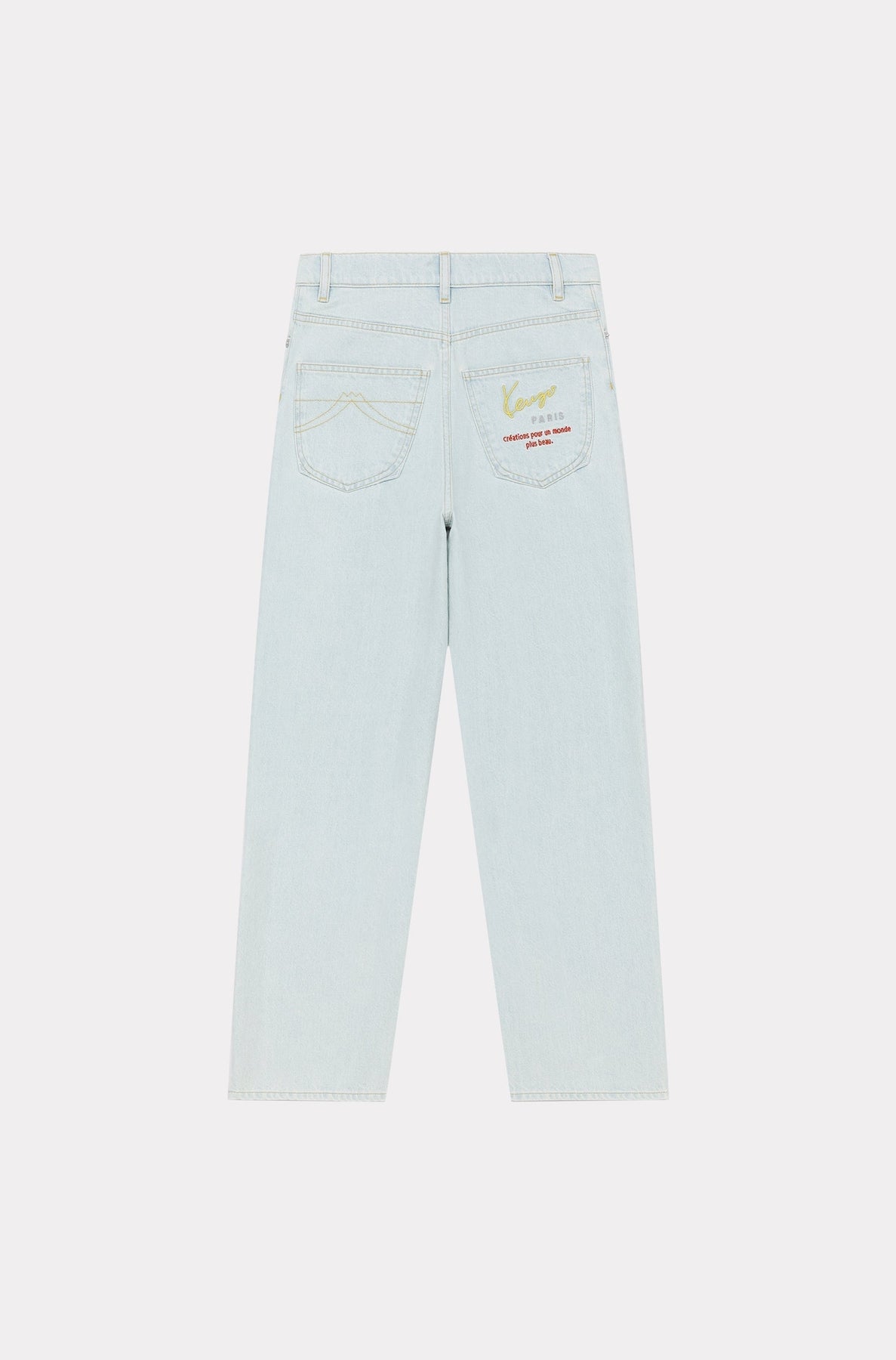 Jean carotte Kenzo Travel - Bleached Blue Denim