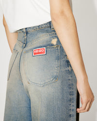 Jean carotte - Stone Bl Dirty Blue Denim
