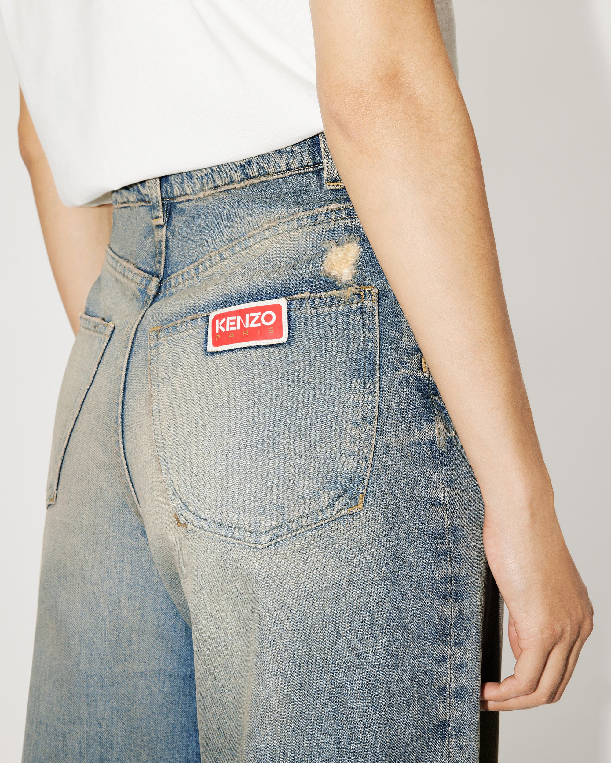 Jean carotte - Stone Bl Dirty Blue Denim