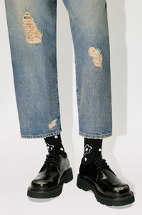 Jean carotte - Stone Bl Dirty Blue Denim