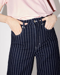 Jean large brodé "Kenzo Sashiko Stitch" - Rinse Blue Denim