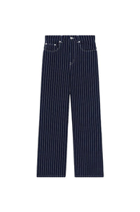 Jean large brodé "Kenzo Sashiko Stitch" - Rinse Blue Denim